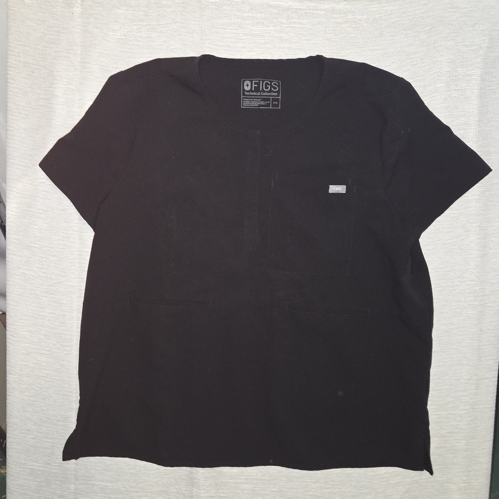 Figs Three Pocket Black Technical Collection Scru… - image 3